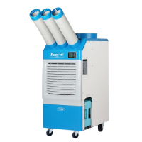 웰템 이동식에어컨 3구 7,100W / 플러그타입