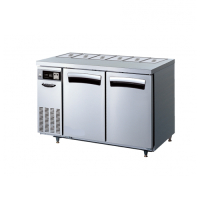 반찬냉장테이블(아날로그)냉장2칸(300L/간냉식)1200×700×850mm